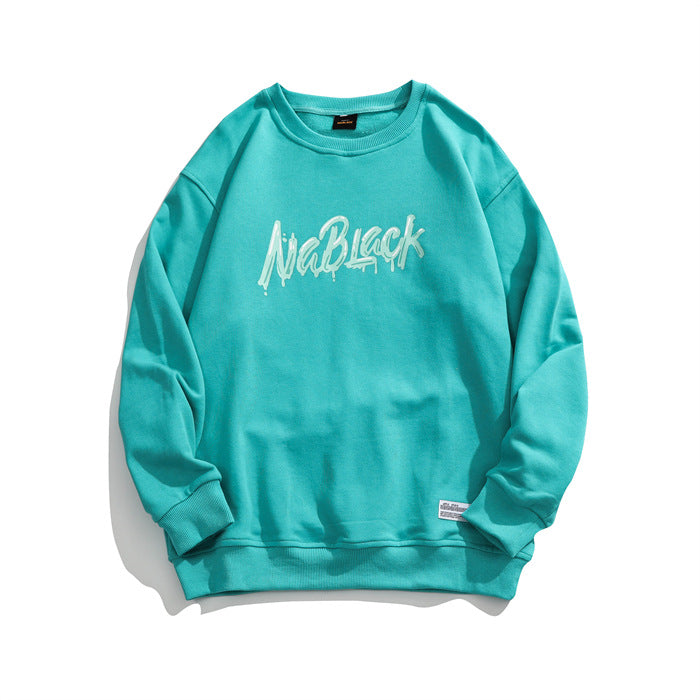 Crew Neck Sweatshirts for Men Men's Clothing Autumn Printed Crew Neck Sweatshirt Men's and Women's Pullover