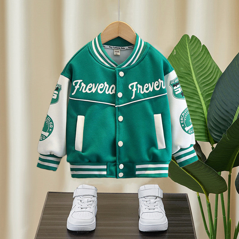 Toddler Boys Jackets Boys' Baseball Jacket Coat Spring and Autumn Jacket Clothes