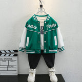 Toddler Boys Jackets Children's Clothing Boys Autumn Clothing Baseball Uniform Jacket