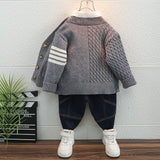 Toddler Boys Sweater Cardigan Autumn Sweater Coat