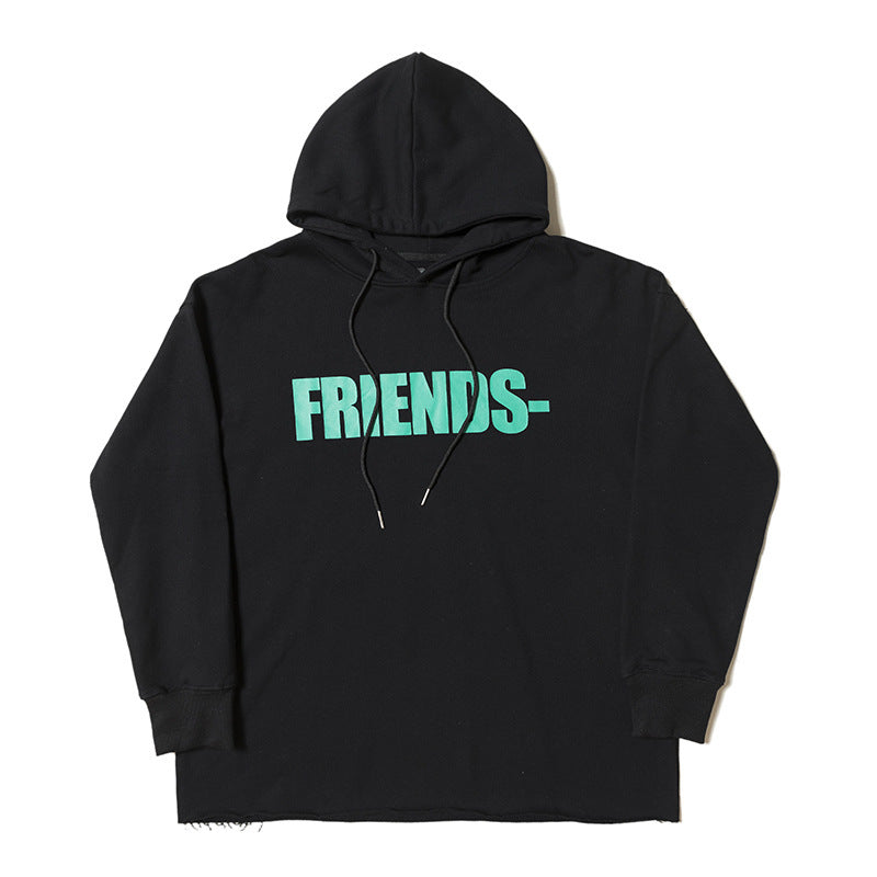 Vlone Hoodie Frien Sweater Hooded Coat Hoodie Men'S And Women'S Autumn And Winter Casual Large Size Sweater