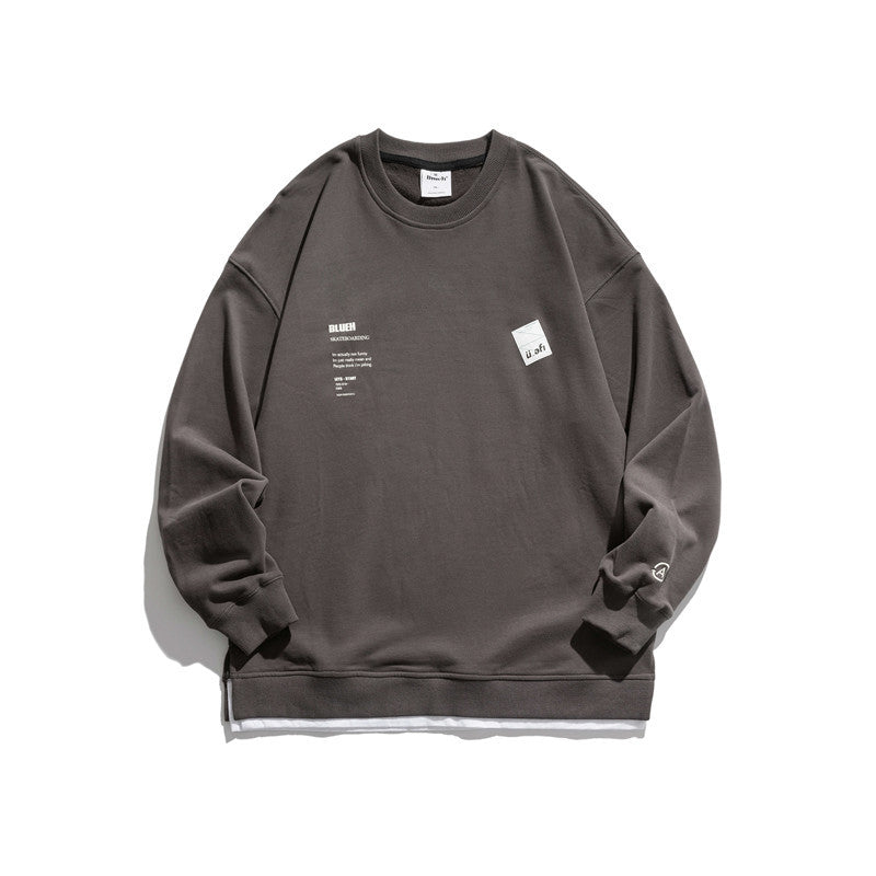 Crew Neck Sweatshirts for Men Men's round Neck Sweater Men's and Women's Loose Casual