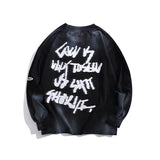 Crew Neck Sweatshirts for Men Men's Autumn Hip Hop Print Sweater Men's Casual Crew Neck T-shirt