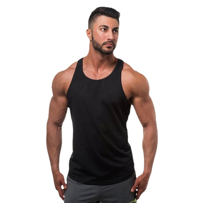 Moisture Wicking Tank Top Base Solid Color Exercise Strap