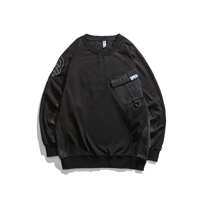 Crew Neck Sweatshirts for Men Men's Autumn round Neck Sweater Men Casual Bottoming Shirt