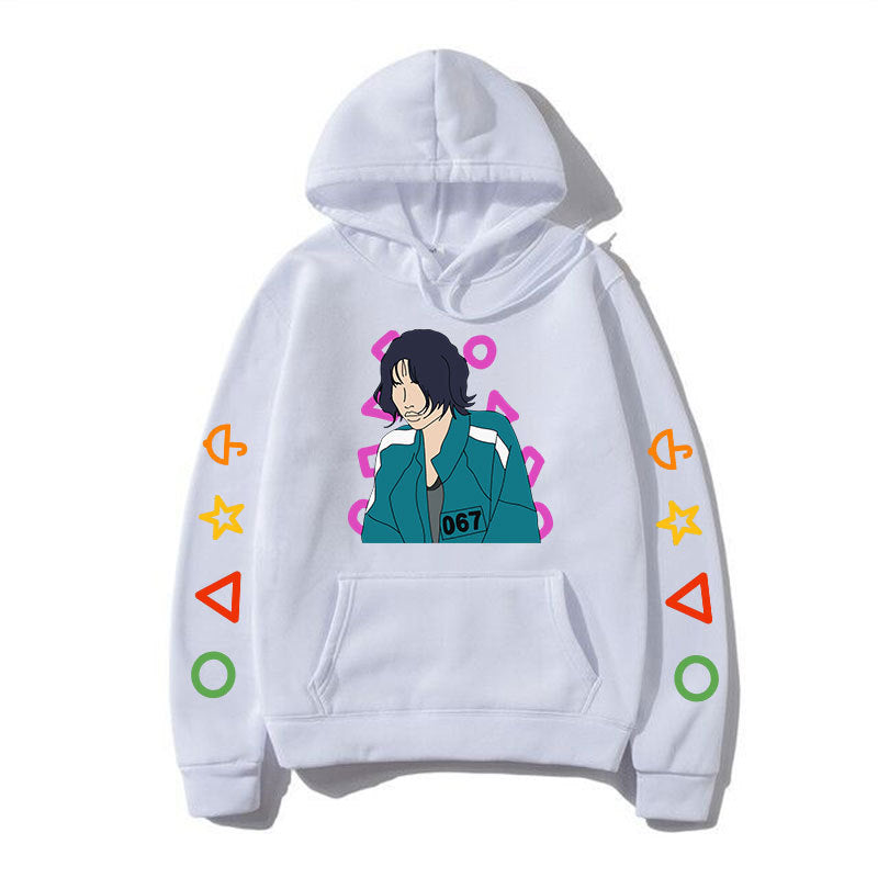 Squid Game Costume Autumn and Winter Loose Casual Hooded Sweater