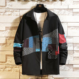 Men's Jackets Autumn Stitching Shirt Men's Loose Shirt