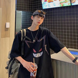Men T-Shirts Loose Half-Length Sleeve Versatile