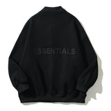 Cardigan Baseball Jacket Fog Back Silicone Letters Ins Loose Baseball Uniform Jacket