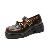 Mary Jane Shoes Autumn Mary Jane Shoes Women'S Summer Vintage Leather Shoes