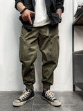 Cuffed Cargo Pants Summer Men 'S Trousers Workwear Casual Pants