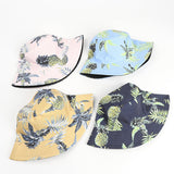 Bucket Hat Fishing Cap Cotton Print Fisherman Hat Pattern Printing Bucket Hat Female Sun Hat Tide