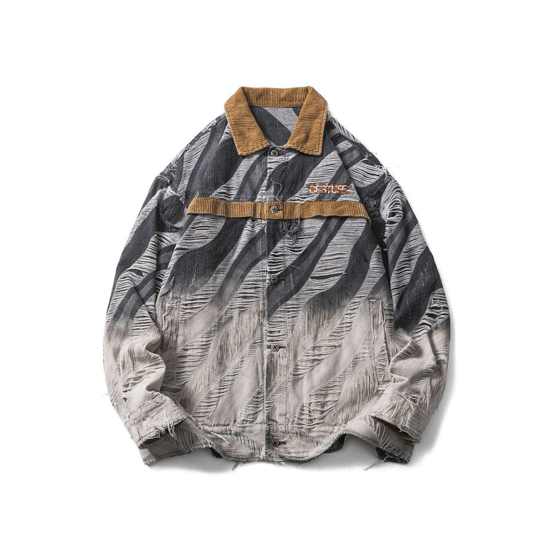 Men Denim Jackets Spring and Autumn Denim Jacket Men Baggy Coat
