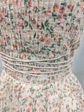Kendall Jenner Wedding Guest Dress Embroidery Floral Cross Strap Style Small Floral
