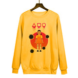 Squid Game Costume Loose Long Sleeve Crew Neck Sweater Women