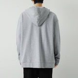 Men Hoodie Solid Color Cardigan Hoodie Spring and Autumn Heavy Japanese Style
