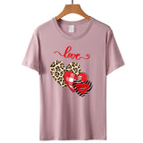 Valentine's Day T Shirt Short-Sleeved Men's and Women's Letter Printed T-shirt Top