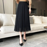 MIDI Mauve Skirt Women's Skirt Pleated Skirt
