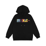 Vlone Hoodie Hip Hop High Street Big V Print Short Sleeve T-Shirt Hoodie