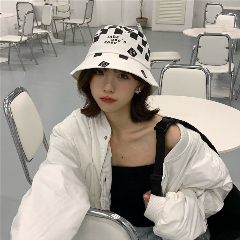 Women Bucket Hat Chessboard Bucket Hat