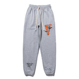 Vlone Pant Butterfly Large V Printed Men And Women Terry Shorts