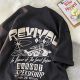 Men T-Shirts Loose Printed Half Sleeve