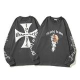 Askyurself T Shirt Big Talker Same Skull Hand Cross Sweater