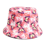 Bucket Hat Fishing Cap Cotton Print Fisherman Hat Summer Sun Hat