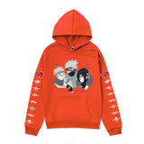 Anime Hoddies Naruto Sweatshirt Anime Autumn and Winter Fleece-Lined Hoodie Coat