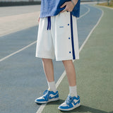 Men White Shorts Casual Beach Pants Men's Sports