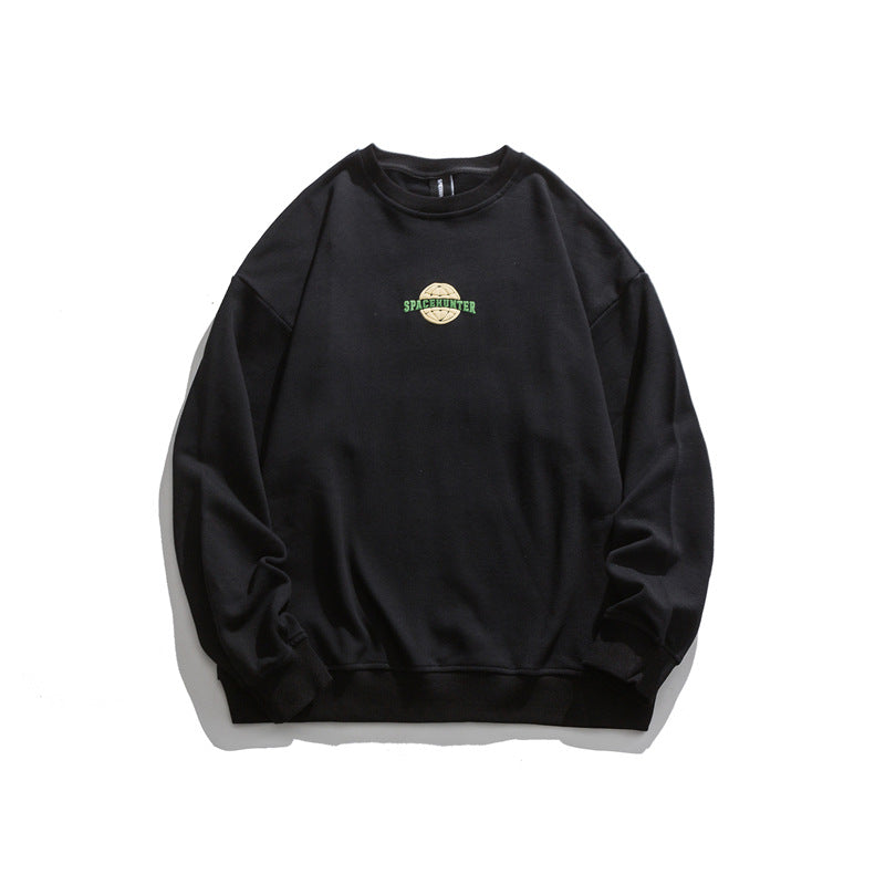 Crew Neck Sweatshirts for Men Men's Autumn Letter Printed round Neck Men's Clothing