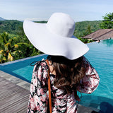 Summer Hats Women's Outdoor Sun Protection Sun Hat Beach Big Brimmed Straw Hat