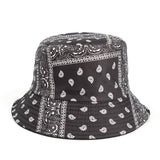 Bucket Hat Fishing Cap Cotton Print Fisherman Hat Printing Outdoor Sun-Shade Sun Protection Bucket Hat