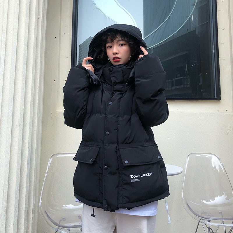 Off White Coats Letter Thickened Cotton Padded Coat Men And Women Hooded Cotton Coat