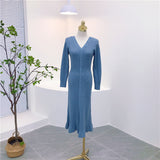 MIDI Mauve Cocktail Dress Autumn and Winter Dress Inner Dress Women