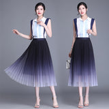 MIDI Mauve Skirt Women's Summer Mesh Skirt Summer