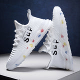 designer Sneaker Shoes Spring/Summer Breathable Mesh Running Sneakers Colorful Bottom Casual Fashionable Men's Shoes