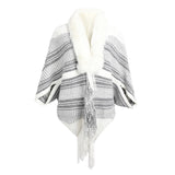 Women's Cardigan Sweater Coat for Autumn and Winter Shawl Cape