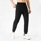 Sweat Wicking Pants Ice Silk Leggings Loose Tappered Sports