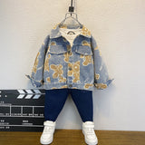 Toddler Boys Jackets Boys' Denim Jacket Spring and Autumn