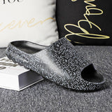 Mens Slide Slippers Men'S Slippers One-Word Sandals Home Shoes