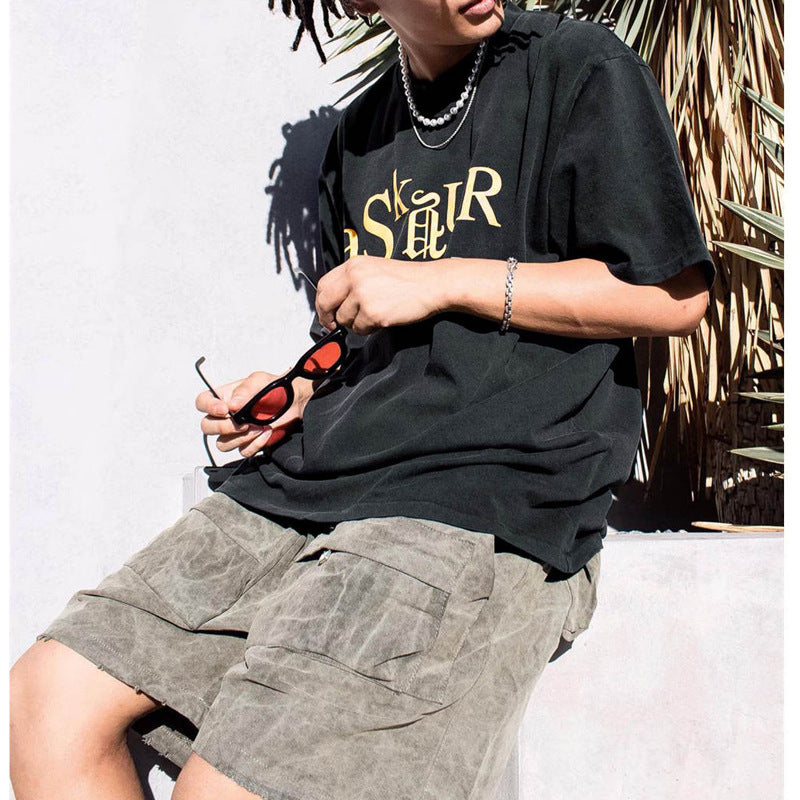 Askyurself T Shirt Summer Printed Loose round Neck Short Sleeve T-shirt