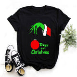 Men and Women Grinch Shirt Christmas Grinch Pattern T-shirt