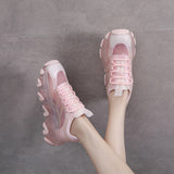 designer Sneaker Shoes Platform Height Increasing Fashion Sneakers Four Seasons Breathable Casual Women's Shoes