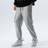 Grey Sweatpants Sports Pants Men's Loose Ankle-Tied Straight Spring and Autumn Workwear Casual Pants