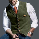 Men's Dress Vests Autumn Vest Jacket Men's Slim Jacket