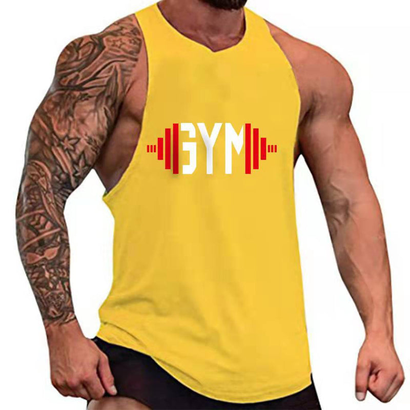 Wifebeater Shirt Sports Loose Waistcoat Sleeveless