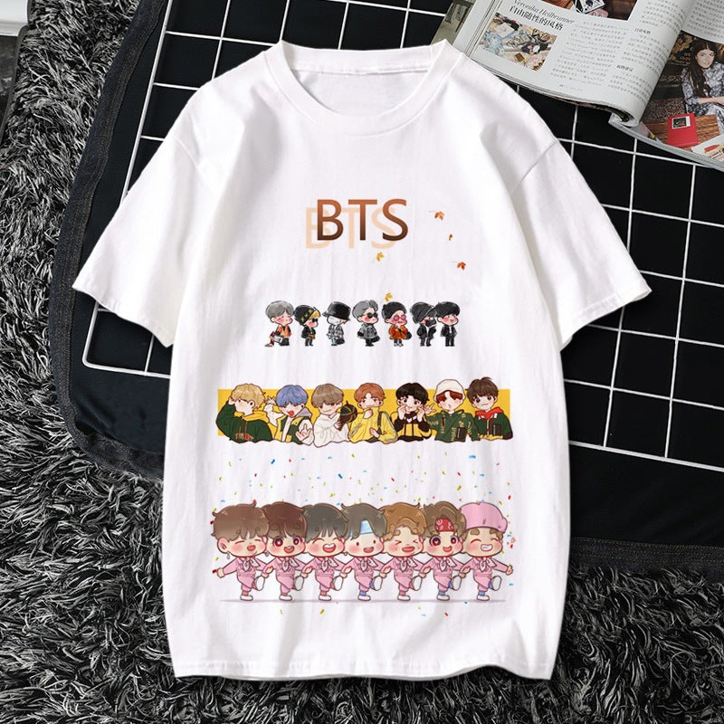 BTS Proof T Shirt Short-Sleeved T-shirt Trendy Spring and Summer