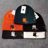 Yankee and Dogers Winter Hat Woolen Cap Men and Women Knitted Hat Autumn and Winter Warm
