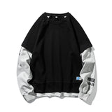 Men's Sweatshirt Fall Loose-Fitting Pullover round-Neck Jacket